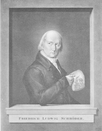 Friedrich Ludwig Schröder. Porträt-Stich von Georg Feder nach Bendixen