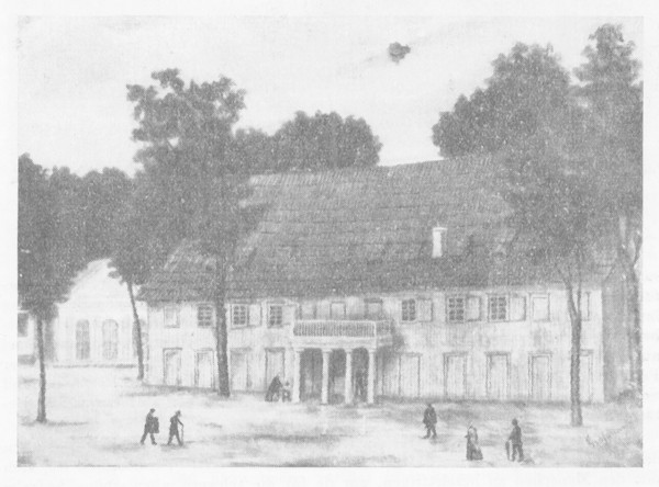 Das alte Theater in Rudolstadt Anfang des 19. Jahrhunderts