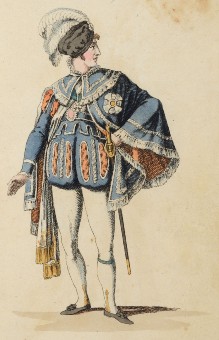 Polawsky, Ferdinand (Rollenbild als Kronprinz Heinrich in Die Abentheuer einer Nacht)