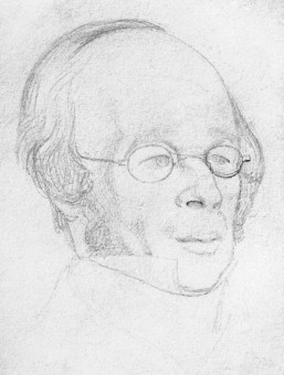 Wilhelm Speyer, Zeichnung von Carl Trost (ca. 1844)