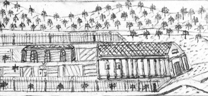Das Marienbader Theater im Jahr 1820