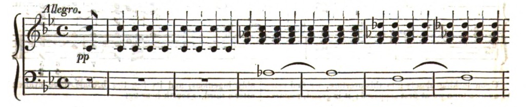 Allegro in einem Solo Oberons, in welchem sich die Szene verändert.
